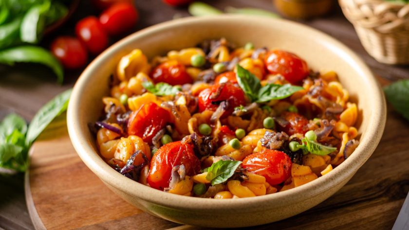 Pasta con piselli